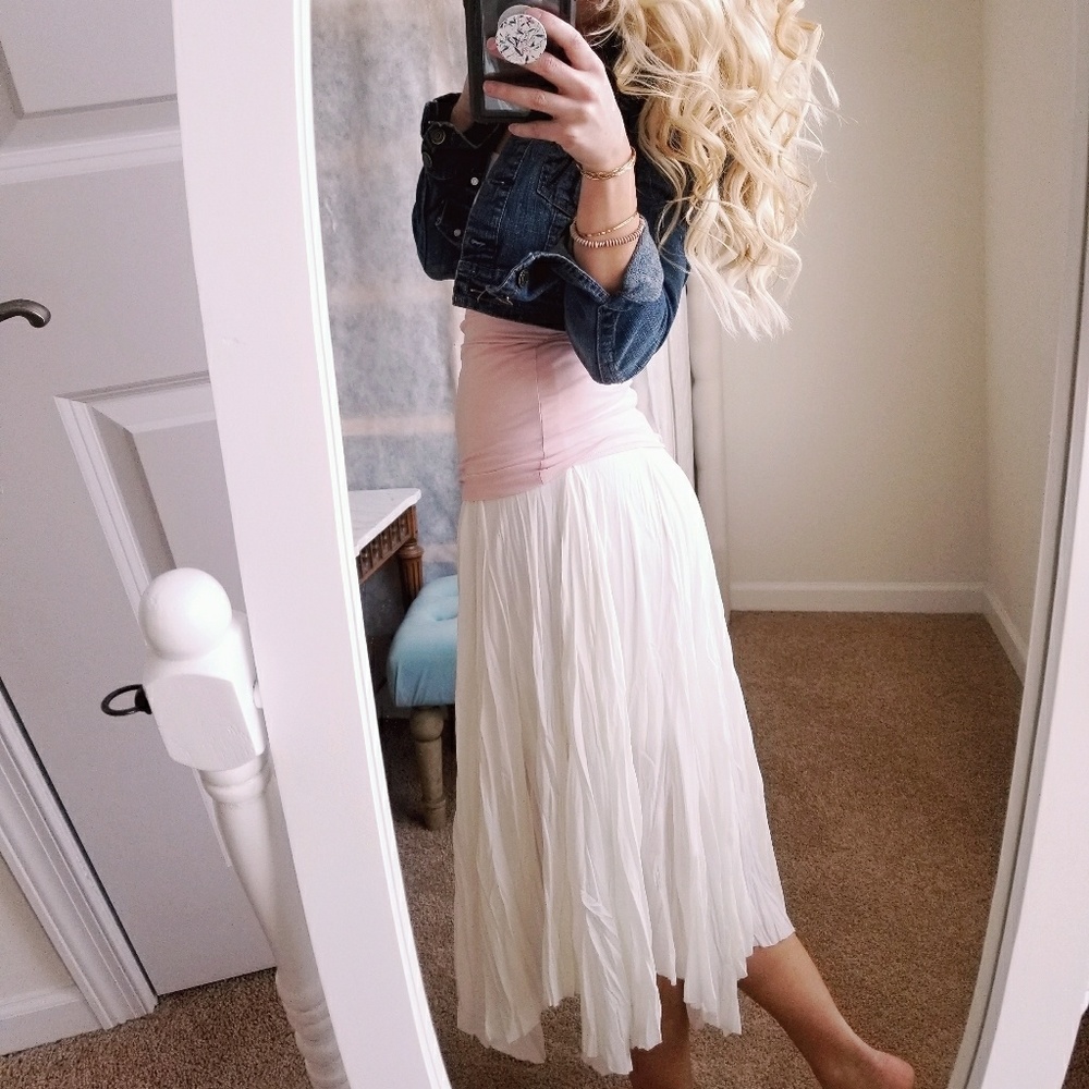 Cream Skirt